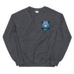 HSM-41 Seahawks Squadron Crest Unisex Sweatshirt – front view, heather