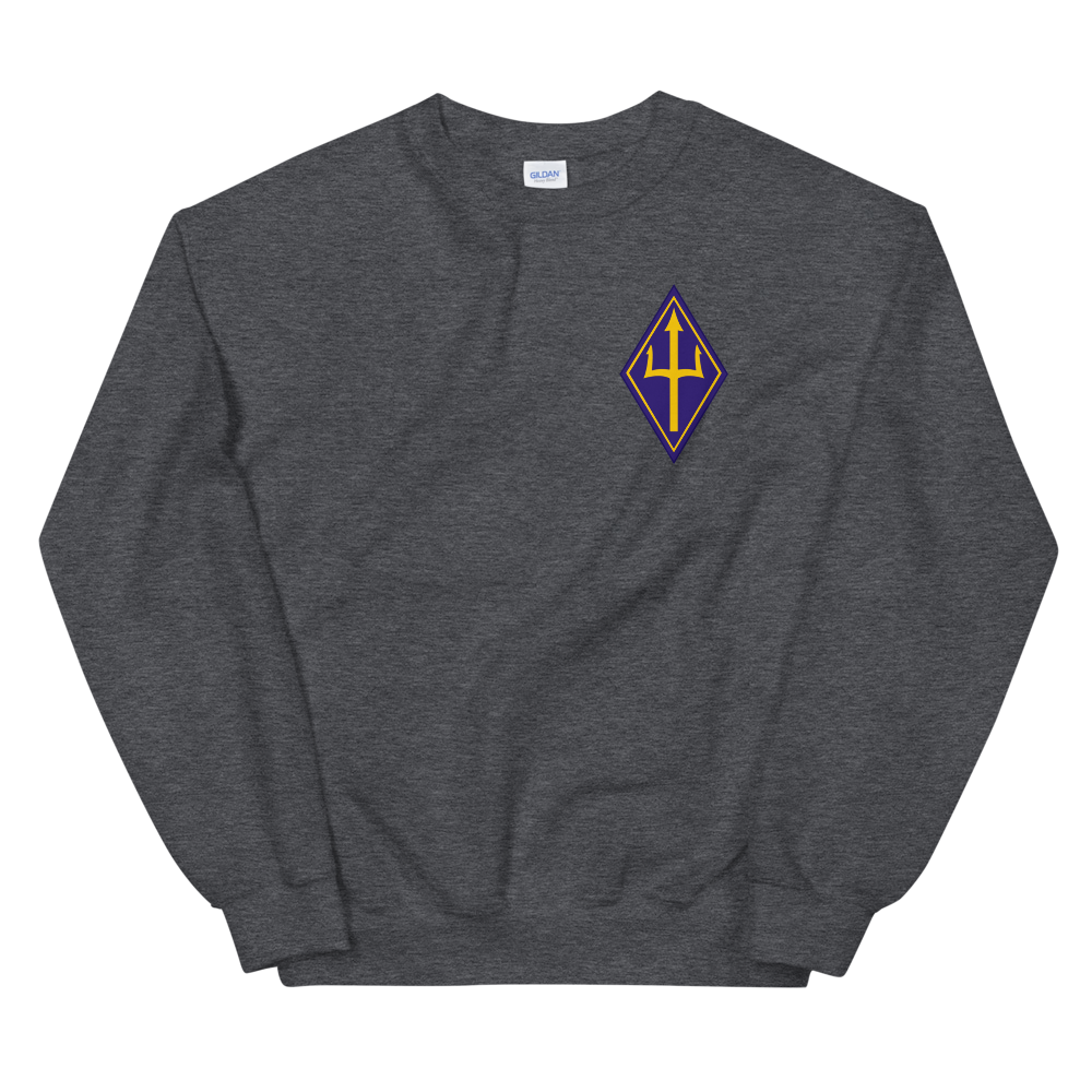 VP-26 Tridents Squadron Crest Sweatshirt – front view, heather