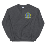 VP-4 The Skinny Dragons Crest Sweatshirt – front view, heather