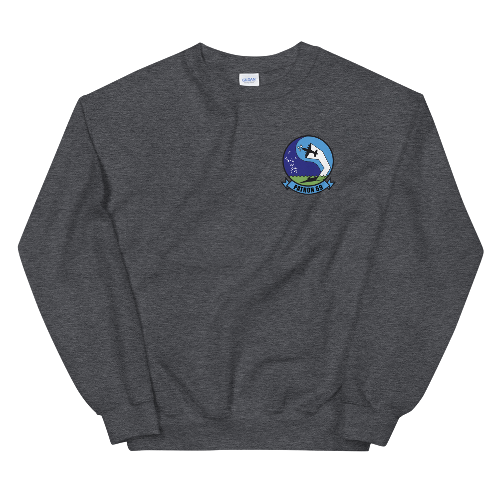 VP-69 Totems Squadron Crest Sweatshirt – front view, heather
