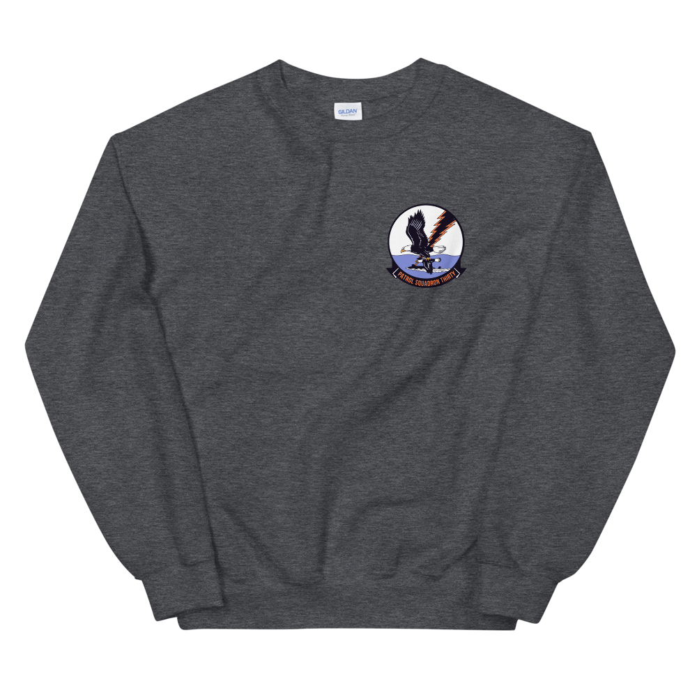 VP-30 Pro's Nest Squadron Crest Sweatshirt – front view, heather
