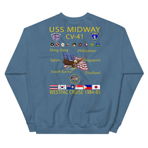 USS Midway (CV-41) 1984-85 Cruise Sweatshirt