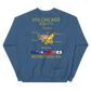 USS Chicago (CG-11) 1976 WESTPAC Cruise Sweatshirt – back view, indigo