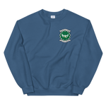VFA-195 Dambusters Squadron Crest Unisex Sweatshirt – front view, indigo