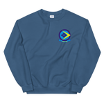 VFA-146 Blue Diamonds Squadron Crest Unisex Sweatshirt – front view, indigo