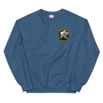 HSC-21 Blackjacks Squadron Crest Unisex Sweatshirt – front view, indigo