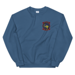 HSC-12 Golden Falcons Squadron Crest Unisex Sweatshirt – front view, indigo
