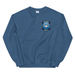 HSM-41 Seahawks Squadron Crest Unisex Sweatshirt – front view, indigo