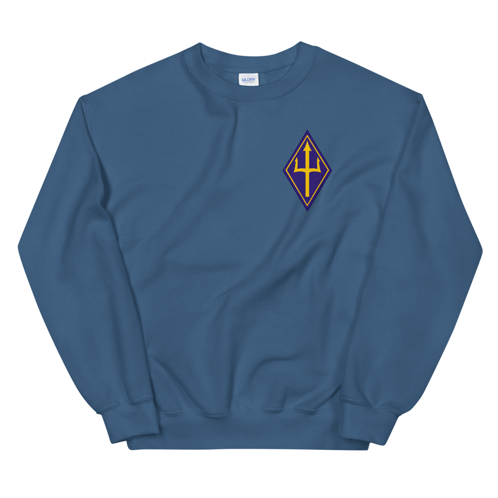 VP-26 Tridents Squadron Crest Sweatshirt – front view, indigo