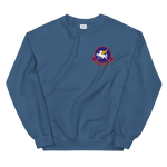VP-11 Proud Pegasus Squadron Crest Sweatshirt – front view, indigo