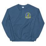 VP-4 The Skinny Dragons Crest Sweatshirt – front view, indigo