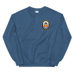 USS Yellowstone (AD-41) Ship's Crest Sweatshirt – front view, indigo