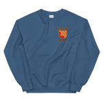 Unisex Sweatshirt – front view, indigo