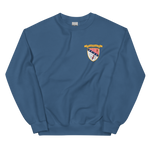 USS Chicago (CG-11) Ship's Crest Sweatshirt - Gold – front view, indigo