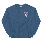 USS Chicago (CG-11) Ship's Crest Sweatshirt - Blue – front view, indigo