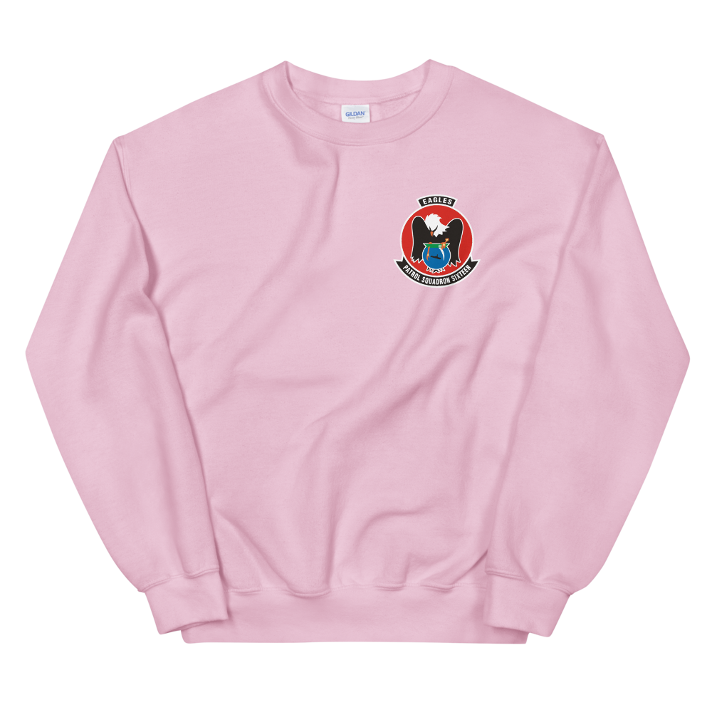 VP-16 Eagles Squadron Crest Sweatshirt – front view, pink