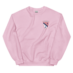 USS Chicago (CG-11) Ship's Crest Sweatshirt - Blue – front view, pink