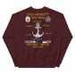 USS Hewitt (DD-966) 1989-90 Cruise Sweatshirt – maroon