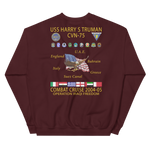 USS Harry S. Truman (CVN-75) 2004-05 Cruise Sweatshirt – back view, maroon