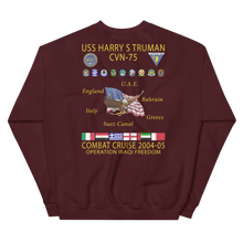 Load image into Gallery viewer, USS Harry S. Truman (CVN-75) 2004-05 Cruise Sweatshirt