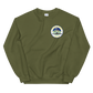 USS Blue Ridge (LCC-19) 1990-91 ODS/S Cruise Sweatshirt – front view, military green