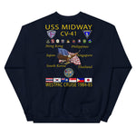 USS Midway (CV-41) 1984-85 Cruise Sweatshirt – navy