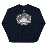 USS San Jacinto (CG-56) 1989 Deployment Sweatshirt – back view, navy