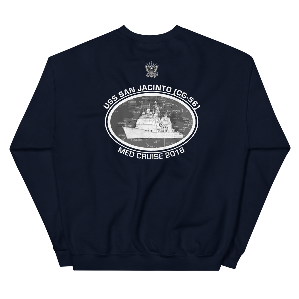 USS San Jacinto (CG-56) 2016 Deployment Sweatshirt