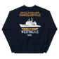 USS Chancellorsville (CG-62) 1995 WESTPAC/IO Sweatshirt – back view, navy