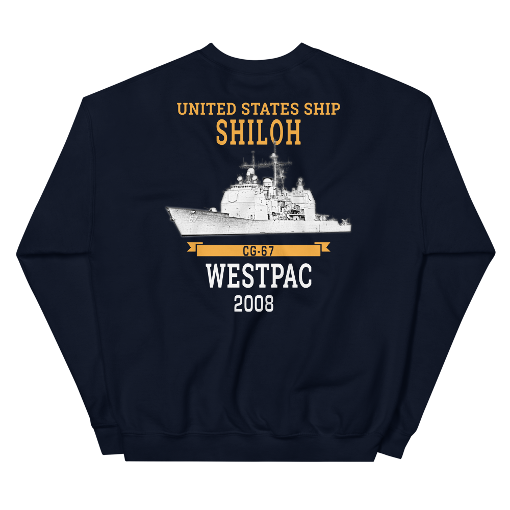 USS Shiloh (CG-67) 2008 WESTPAC Sweatshirt