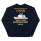 USS Cowpens (CG-63) 1992-93 Maiden Deployment Sweatshirt – back view, navy