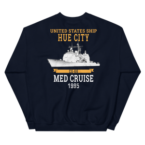 USS Hue City (CG-66) 1995 MED Unisex Sweatshirt
