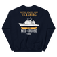 USS Vicksburg (CG-69) 1998 MED Unisex Sweatshirt – back view, navy