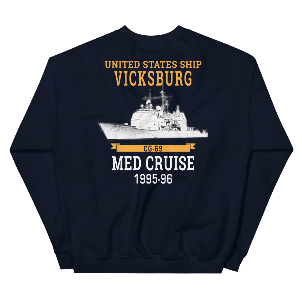 USS Vicksburg (CG-69) 1995-96 MED Unisex Sweatshirt