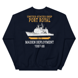 USS Port Royal (CG-73) 1997-98 Maiden Deployment Unisex Sweatshirt