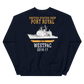 USS Port Royal (CG-73) 2016-17 WESTPAC Unisex Sweatshirt – back view, navy