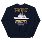 USS Port Royal (CG-73) 2001-02 WESTPAC/IO Unisex Sweatshirt – back view, navy