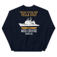 USS Vella Gulf (CG-72) 2008-09 MED Unisex Sweatshirt – back view, navy