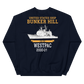 USS Bunker Hill (CG-52) 2000-01 WESTPAC Unisex Sweatshirt – back view, navy