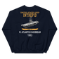 USS Intrepid (CVS-11) 1963 W. Atlantic/Caribbean Sweatshirt – back view, navy