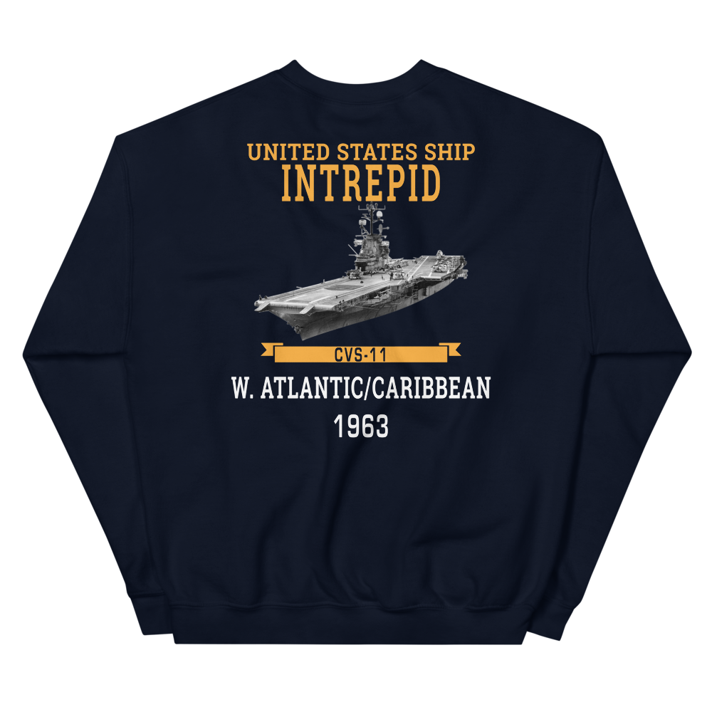 USS Intrepid (CVS-11) 1963 W. Atlantic/Caribbean Sweatshirt