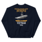 USS Intrepid (CVS-11) 1966 Vietnam Sweatshirt – back view, navy
