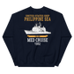 USS Philippine Sea (CG-58) 1992 Unisex Sweatshirt – back view, navy