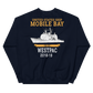 USS Mobile Bay (CG-53) 2018-19 Deployment Sweatshirt – back view, navy