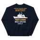 USS Monterey (CG-61) 2006-07 Unisex Sweatshirt – back view, navy