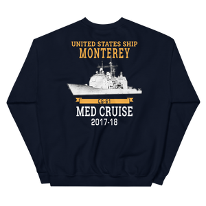 USS Monterey (CG-61) 2017-18 Unisex Sweatshirt
