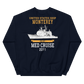 USS Monterey (CG-61) 2011 Unisex Sweatshirt – back view, navy