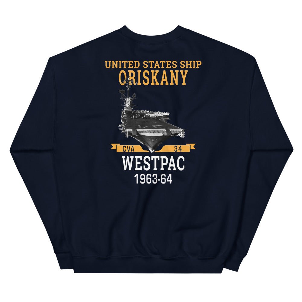 USS Oriskany (CVA-34) 1963-64 WESTPAC Unisex Sweatshirt