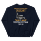USS Oriskany (CVA-34) 1967-68 WESTPAC/VIETNAM Unisex Sweatshirt – back view, navy