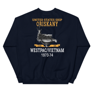 USS Oriskany (CVA-34) 1973-74 WESTPAC/VIETNAM Unisex Sweatshirt